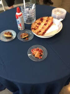 March 14 is pie day in the U.S. I ate large amount of pie in many places at Rice.