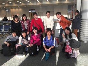 Our first group photo at Narita Airport on our way to Houston! 